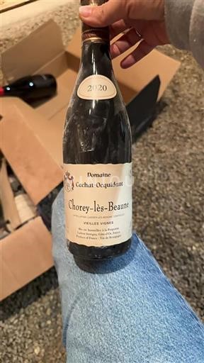 Burgundi Chorey-lès-Beaune Cachatocquidant Vieilles Vignes 2020
