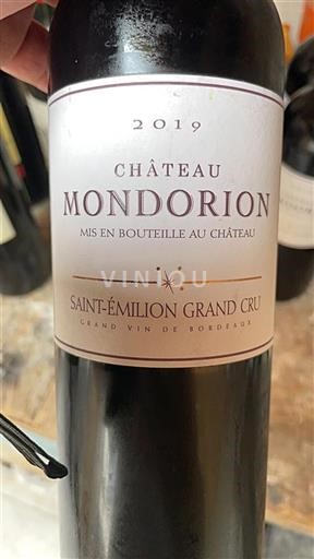 Bordeaux Saint-Émilion Grand Cru Château Mondorion 2019