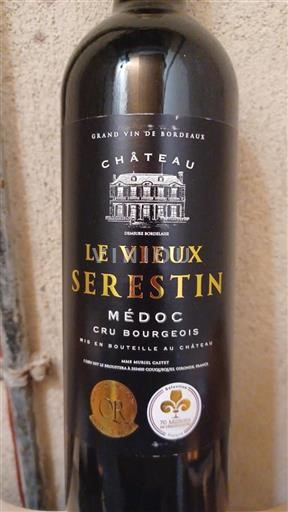 Bordéus Médoc Cru Bourgeois Château Le Vieux Serestin 2020