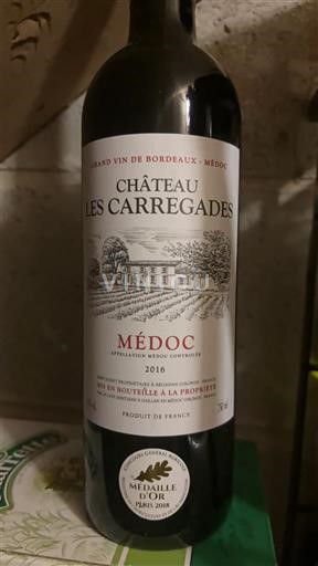 Burdeos Médoc Château Les Carregades 2016