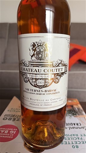 Burdeos Barsac Premier Cru Château Coutet 2003