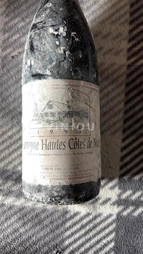 Burgundy Hautes Côtes de Nuits Simon Paul Et Colette 1999