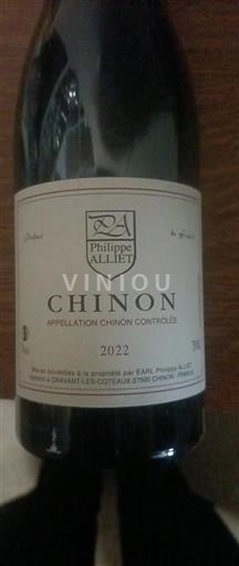 Thung lũng sông Loire Chinon Philippe Alliet 2022