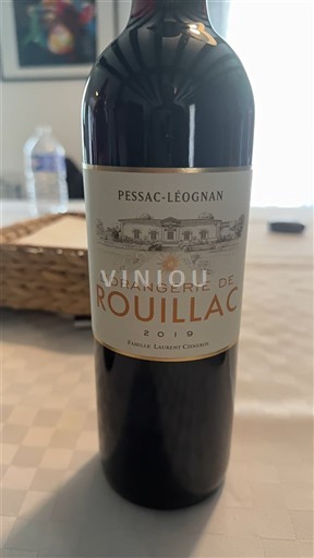 Bordeaux Pessac-Léognan Château Rouillac L'Orangerie de Rouillac 2019