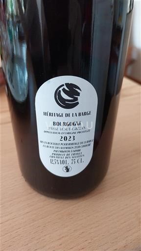 Burgundija Ni doloceno Héritage De La Barge 2023