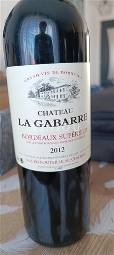 Bordeaux Bordeaux supérieur Château La Gabarre 2012