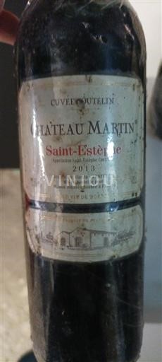 Bordeaux Saint-Estèphe Château Martin Boutelin 2013
