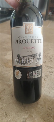 Bordeaux Médoc Cru Bourgeois Château La Pirouette 2010