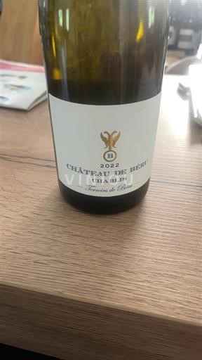 Borgonha Chablis Château Beru Terroirs de Béru 2022