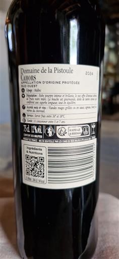 Zuidwest-Frankrijk Cahors Domaine La Pistoule 2024