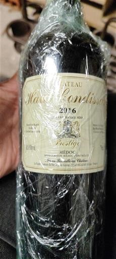 Vin Rouge sec Prestige Château Haut Condissas 2016 France Bordeaux Médoc AOC