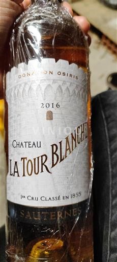 Bordeaux Sauternes Premier Cru Château La Tour Blanche Donation Osiris 2016