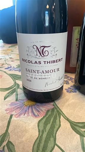 Beaujolais Saint-Amour Nicolas Thibert Tête de Bonet 2020