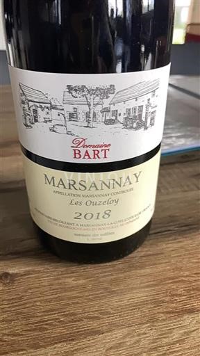 Bourgondië Marsannay Domaine Bart Les Ouzeloy 2018