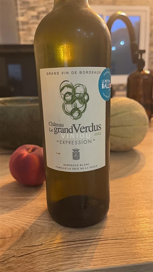 Burdeos Bordeaux Château Le Grand Verdus Expression 2022