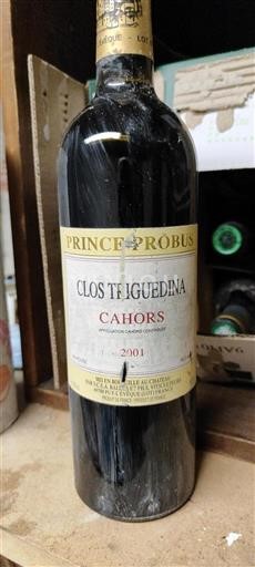 Sudoeste Cahors Clos Triguedina Prince Probus 2001