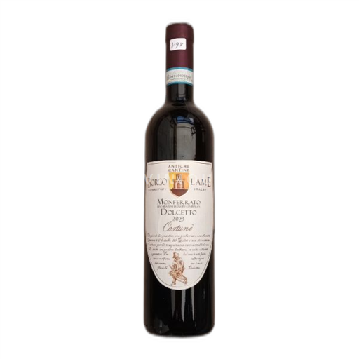 Piedmont Wines Monferrato Borgo Lame Monferrato Dolcetto Cartunè 2023