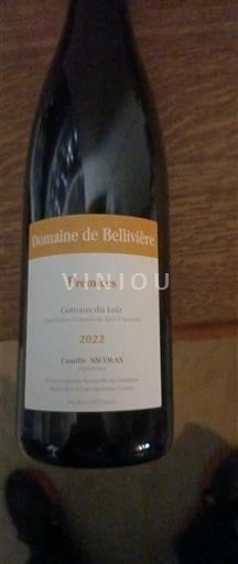 Loiretal Coteaux-du-Loir Bellivière Prémices 2022