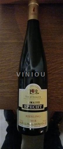 Alsace Domaine Specht Riesling 2018