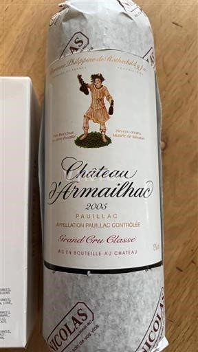 Bordéus Pauillac Grand Cru Château Armailhac 2005