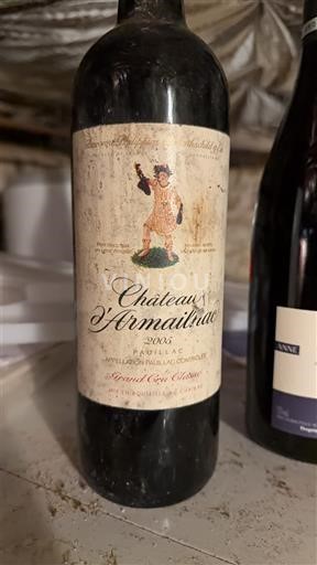 Bordeaux Pauillac Grand Cru Château Armailhac 2005