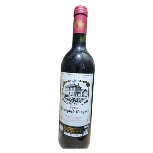 Vin Rouge sec Château Pouchaud-Larquey 2011 France Bordeaux AOC bio