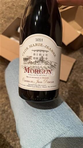 Beaujolais Morgon Olivier Et Jean Desclas Clos Marie-Jeanne 2021