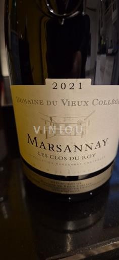 Bourgogne Marsannay Domaine Vieux College Les Clos du Roy 2021