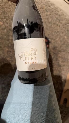 Rhônen laakso Määrittelemätön Luytonfleury Syrah 2021