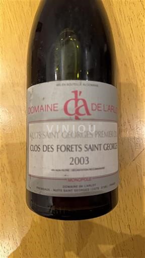 Burgundsko Nespecifikováno Premier Cru Domaine L'arlot Clos des For%c3%aats Saint Georges 2003