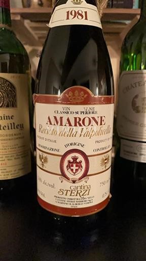 Veneto Amarone della Valpolicella Cantina Sterzi Amarone Recioto della Valpolicella 1981