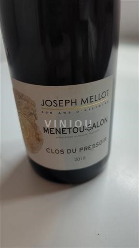 Valle del Loira Menetou-Salon Joseph Mellot Clos du Pressoir 2018