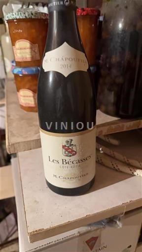 Rhônen laakso Côte-rôtie M. Chapoutier Les Bécasses 2014