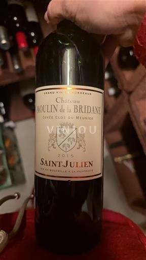 Bordeaux Saint-Julien Château Moulin De La Bridane Clos du Meunier 2015