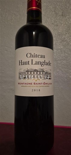 Bordeaux Montagne-saint-émilion Château Hautlanglade 2018