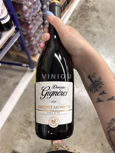 Languedoc ja Roussillon Pays d'Oc Domaine Gignères Cabernet Sauvignon 2020
