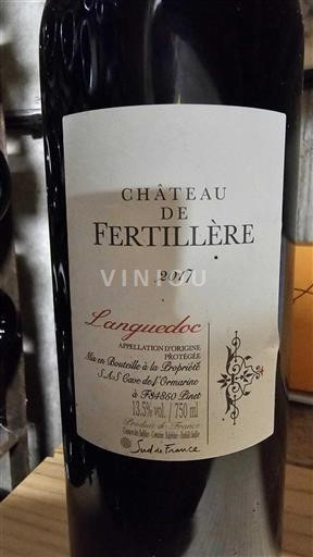 Languedoc Château Fertillère 2017