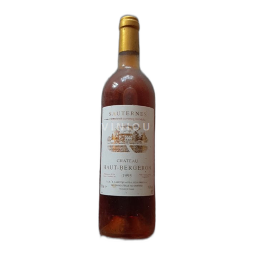 Bordeaux Sauternes Château Haut Bergeron 1995