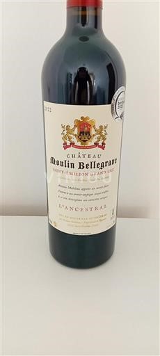 Burdeos Saint-Émilion Grand Cru Château Moulin Bellegrave L'Ancestral 2022