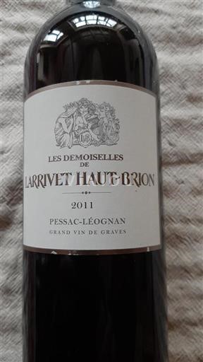 Bordeaux Pessac-Léognan Château Larrivet Haut Brion Les Demoiselles de 2011