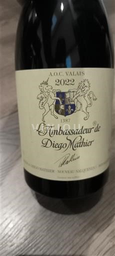 Wallis Niet gespecificeerd Nouveau Salquenen L'Ambassadeur de Diego Mathier 2022