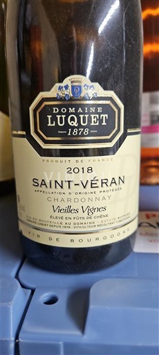 Burgund Saint-Véran Domaine Luquet Vieilles Vignes 2018