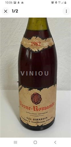 Bourgogne Vosne-Romanée Guy Girardin 1982