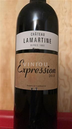 Sud-Ovest Cahors Château Lamartine Expression 2018