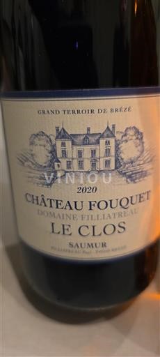 Dolina Loare Saumur Château Fouquet Le Clos 2020