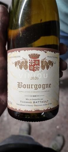 Bourgogne Domaine Thomas Battault 2020