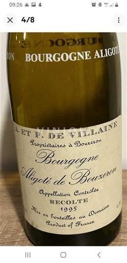 Borgoña Bouzeron A Et P De Villaine Aligoté de Bouzeron 1995