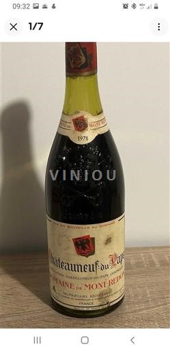 Rhônedalen Châteauneuf-du-Pape Château Montredon 1978