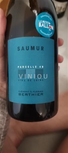Loirevallei Saumur Clément & Florian Berthier Parcelle 49 2020