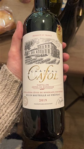 Bordeaux Castillon Côtes de Bordeaux Château Cafol 2019
